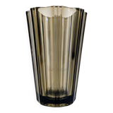 Smoked glass vase