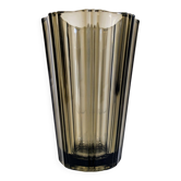 Smoked glass vase