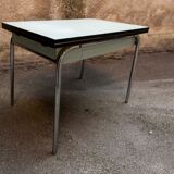 Green formica table, 1970