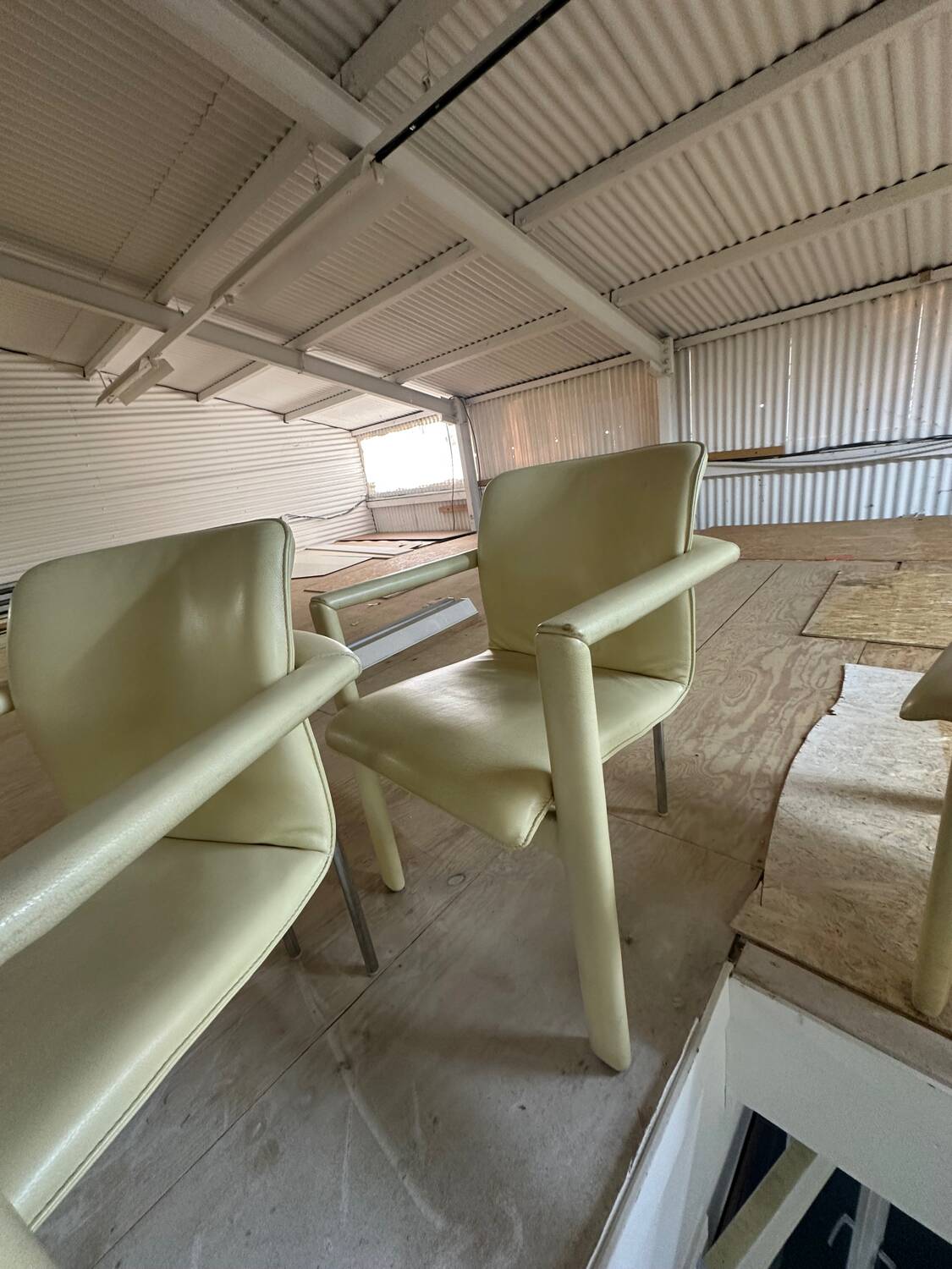 Ensemble de 4 chaises de salle à manger vintage Leolux Cachucha