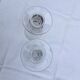 2 old bistro glasses, flared, in blown glass