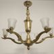Art Deco bronze chandelier circa 1930
