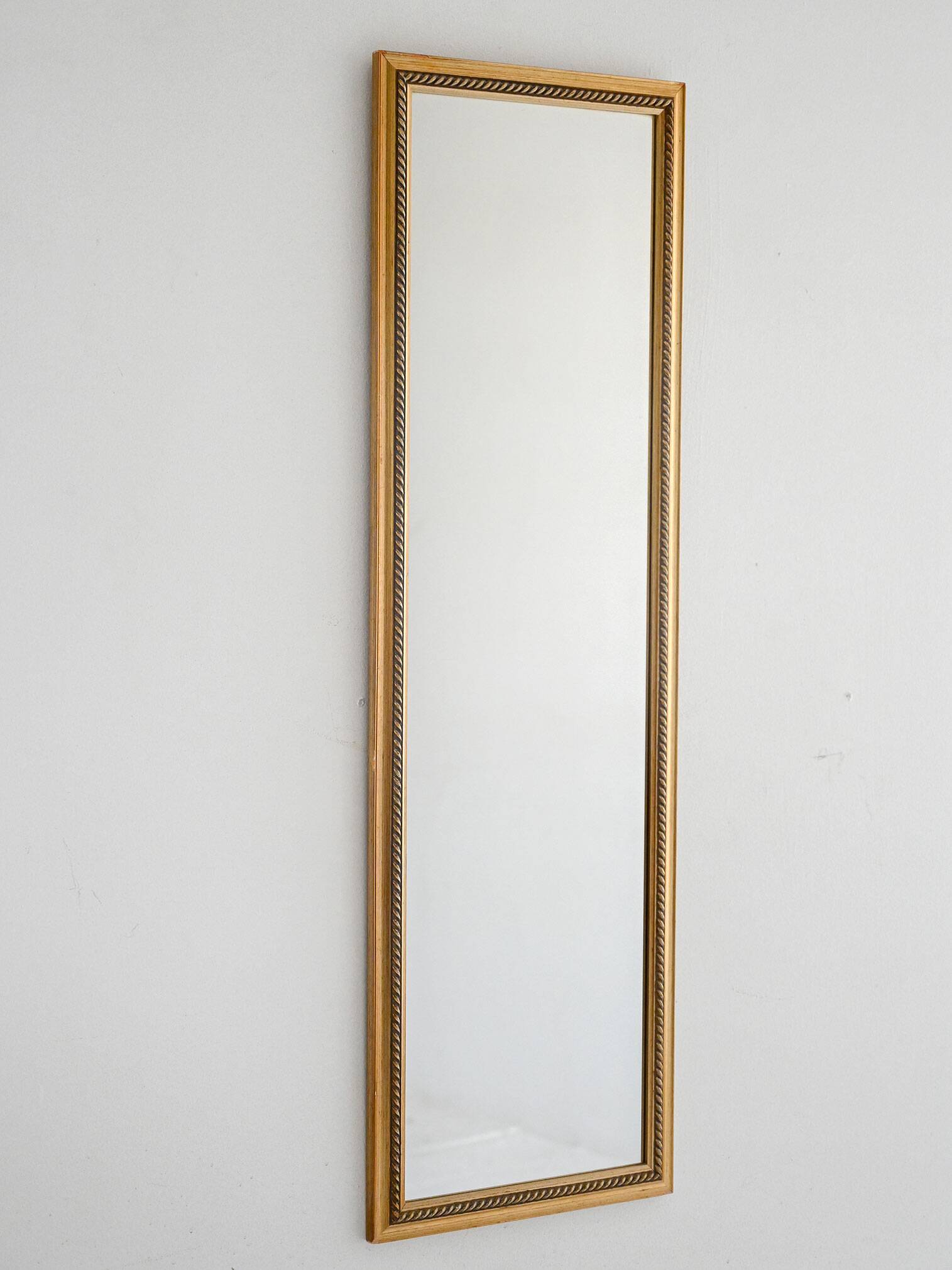 1970s Scandinavian gold lacquered mirror