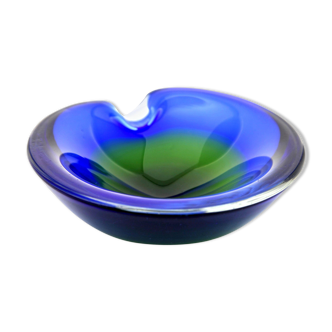 1970s modernist crystal bowl