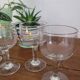 Set of 4 small stemmed glasses