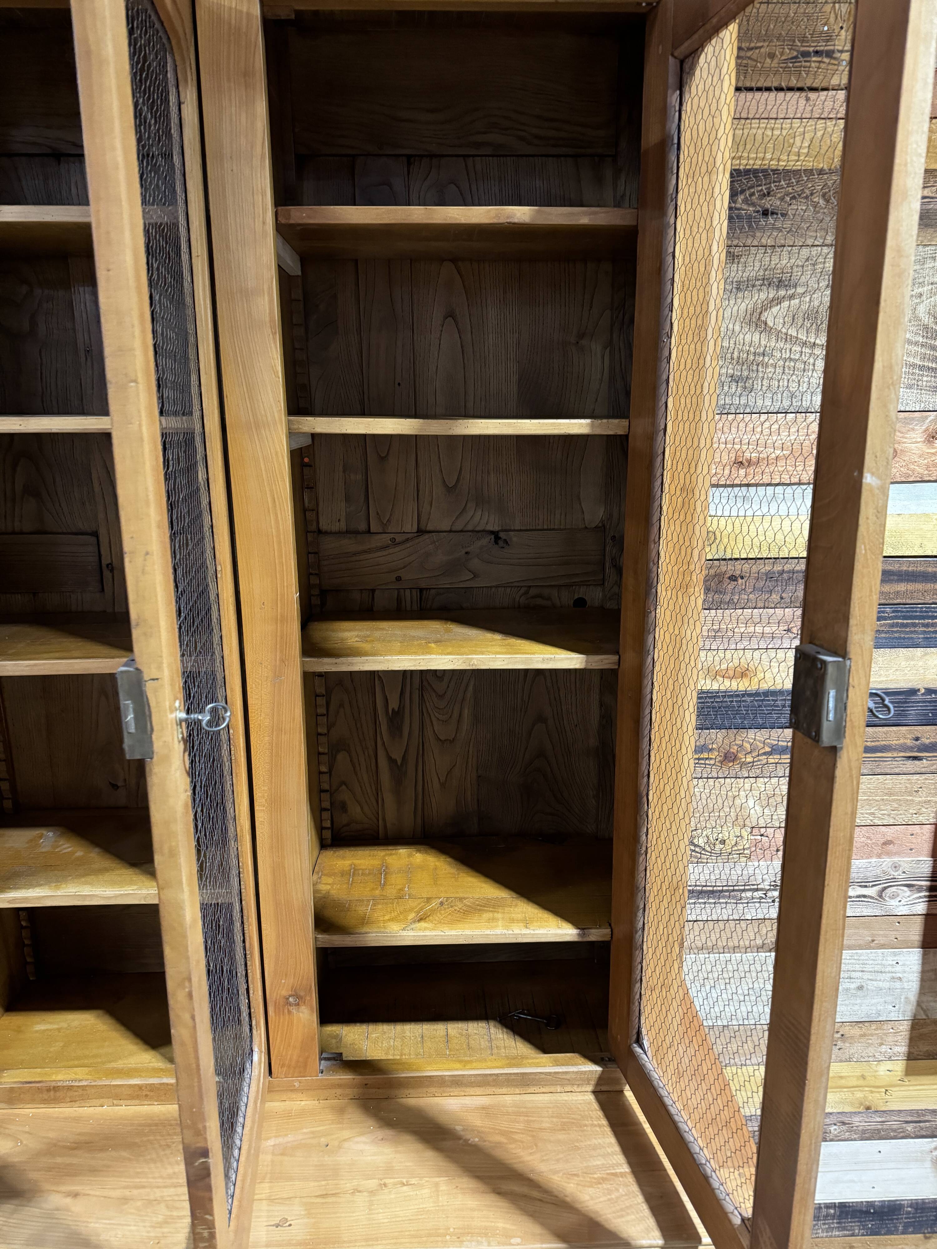 Large cherry wood bookcase