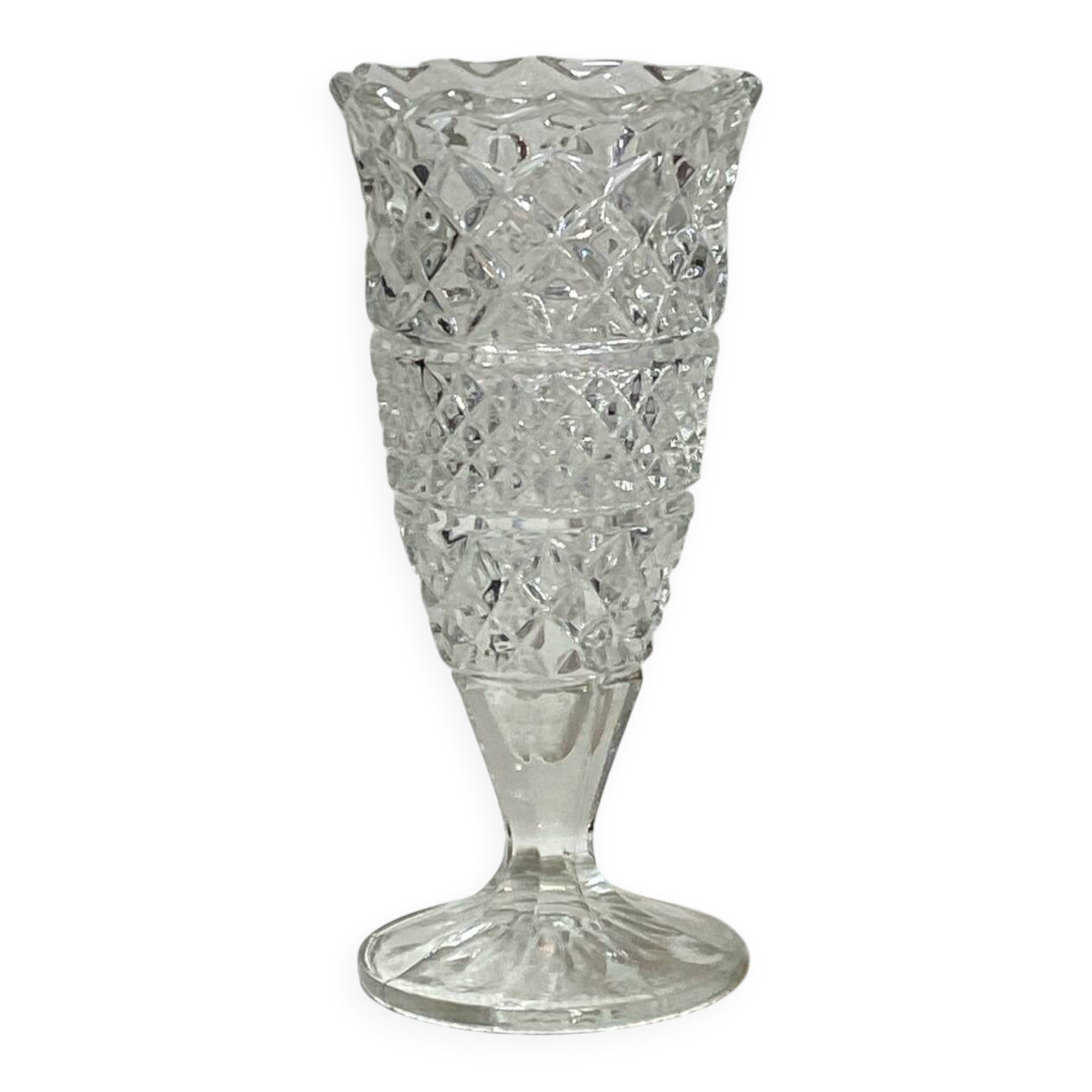Glass vase size