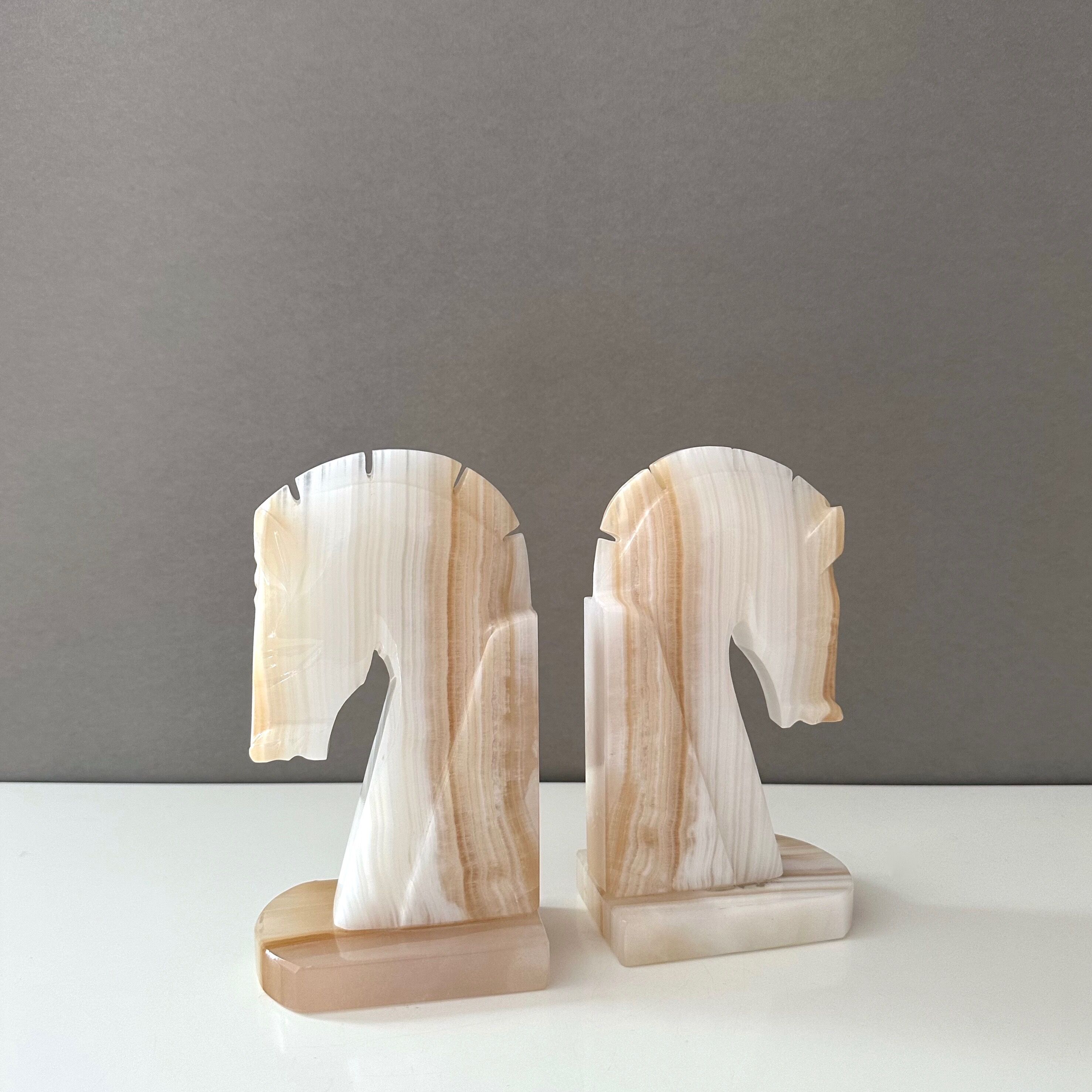 Vintage bookends horses