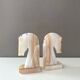 Vintage bookends horses