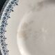 Assiette de service ronde vintage française, 30 cm de diamètre, Longwy, mod. Bordeaux