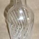 Chiseled glass bottle