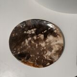 Dish in petrified wood