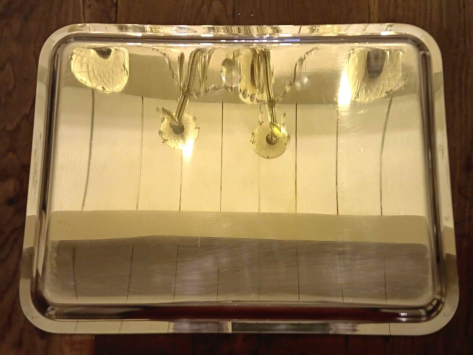 Christofle silver metal tray Albi model