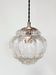 Vintage transparent bubble glass suspension globe