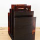 Maison Mercier plexiglas tortoiseshell magazine holder