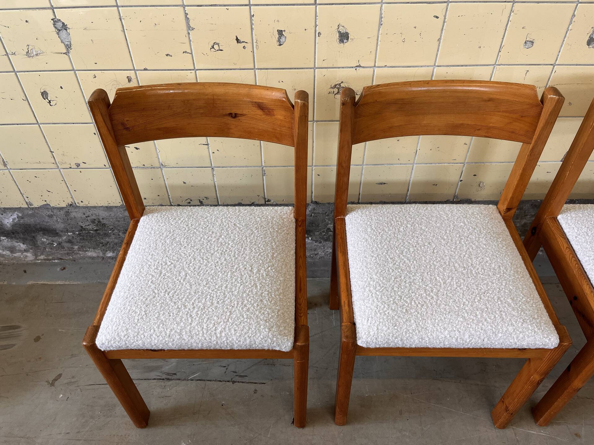 Set of six dining chairs by Furusnickarn AB