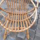 Pairs of shell rattan armchairs from the 50