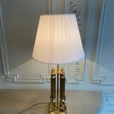 Imposing brass lamp, Deknudt, Belgium, 1970