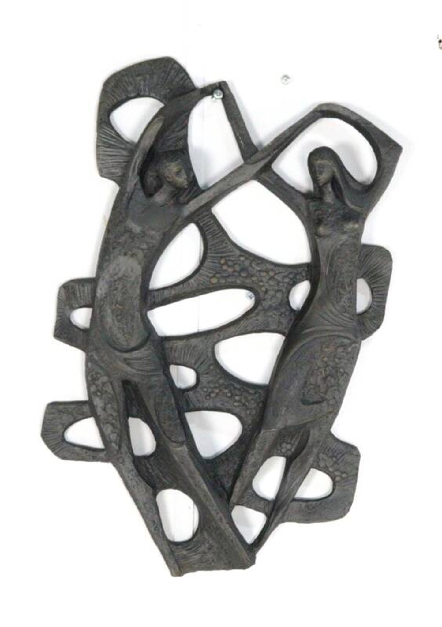 Brutalist Ars Munda resin wall decoration dancing couple