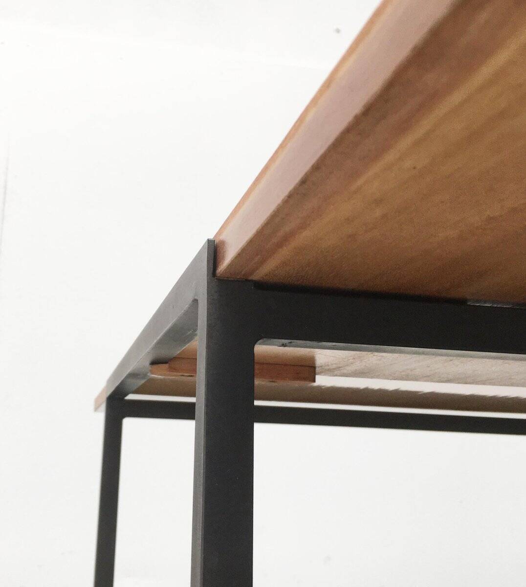 Mid-century minimalist convertible side table model T-Angle by Florence Knoll for Knoll International, 1950s.