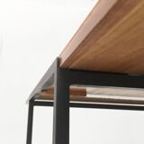 Mid-century minimalist convertible side table model T-Angle by Florence Knoll for Knoll International, 1950s.