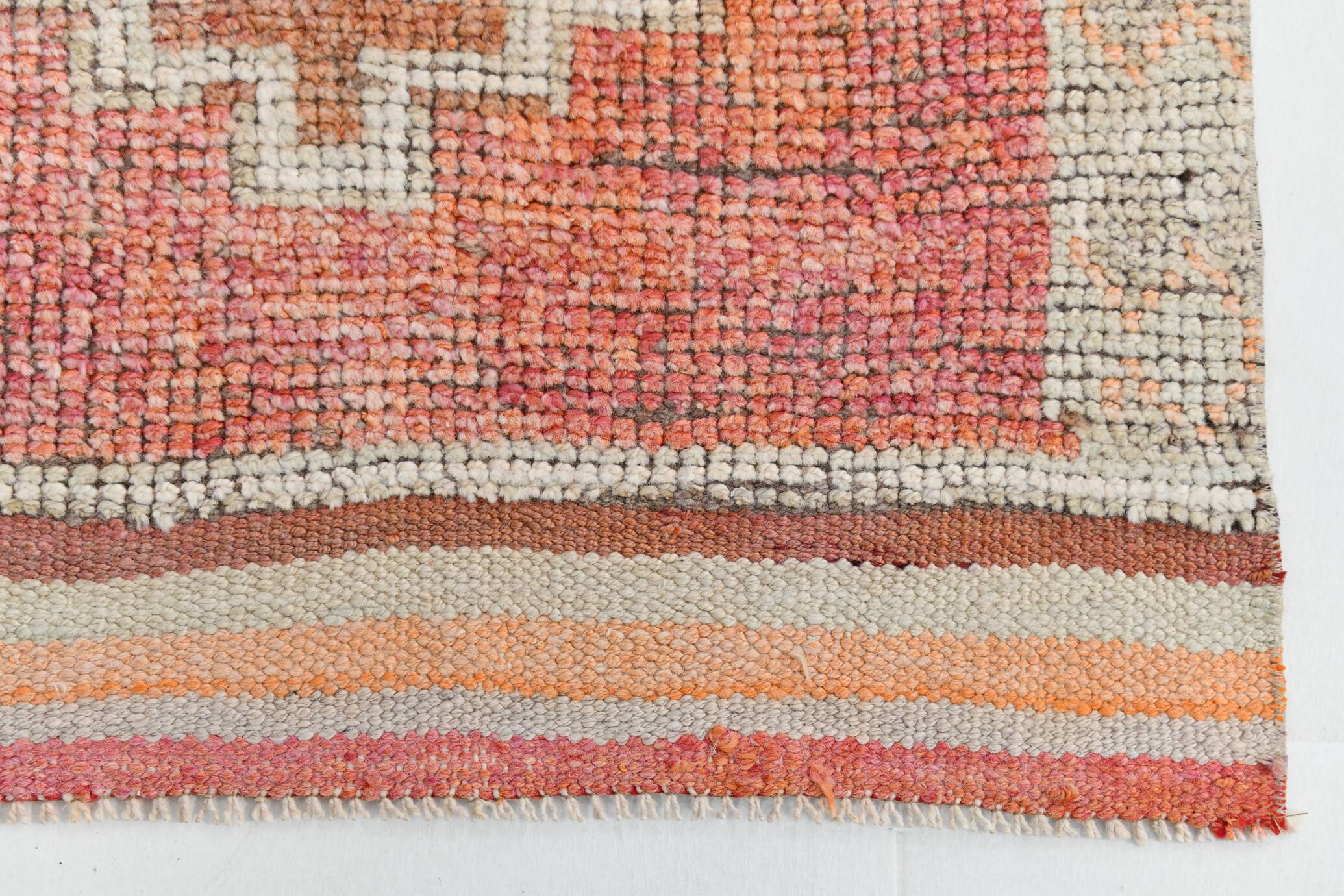 Tapis turc pastel doux, 91 x 313 cm