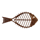 Wall rattan fish