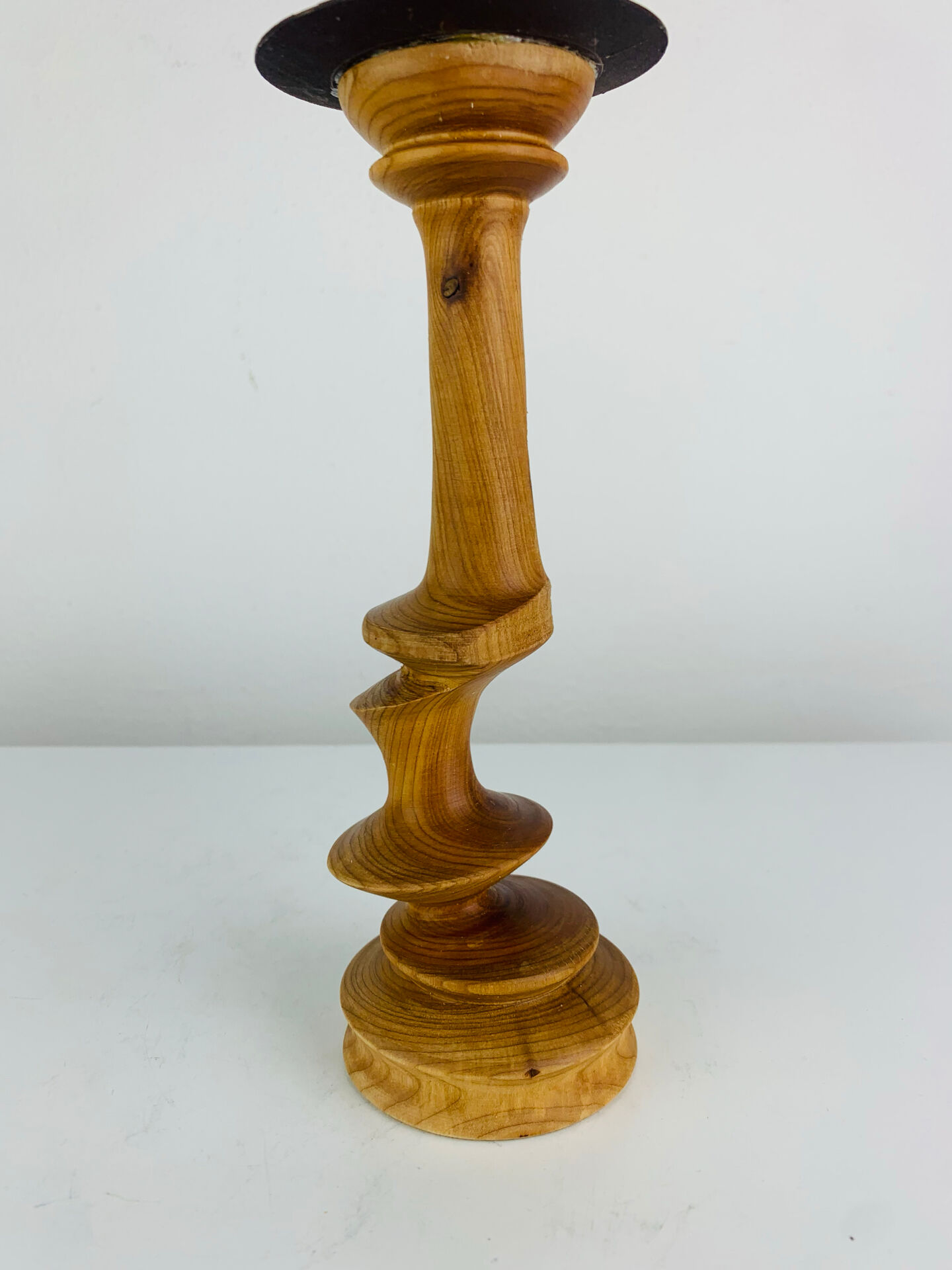 Bougeoir bois vintage 