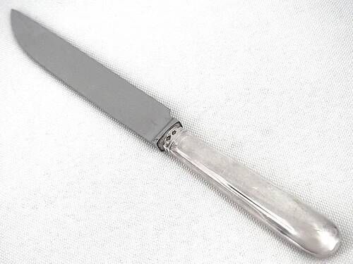 Cardeilhac, Christofle, 12 cheese knives, dessert, Minerva silver, Uniplat.