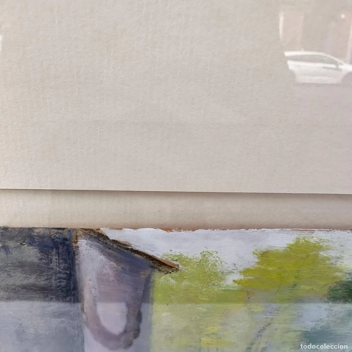 Mixed media on panel "Landscape of Brazil", Timoteo Pérez Rubio, 20th century - Brazil