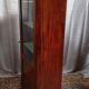 English style display cabinet in marquetry mahogany.