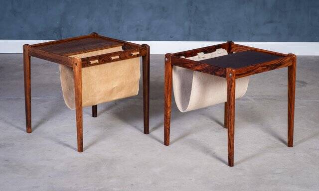 Rosewood Magazine Holders by Brdr. Furbo, 1960s, Set of 2