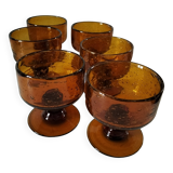 6 Biot bubble glass glasses or cups