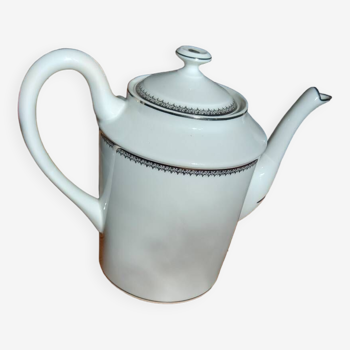 White Limoges teapot