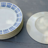 Assiette plate faience Badonvillier