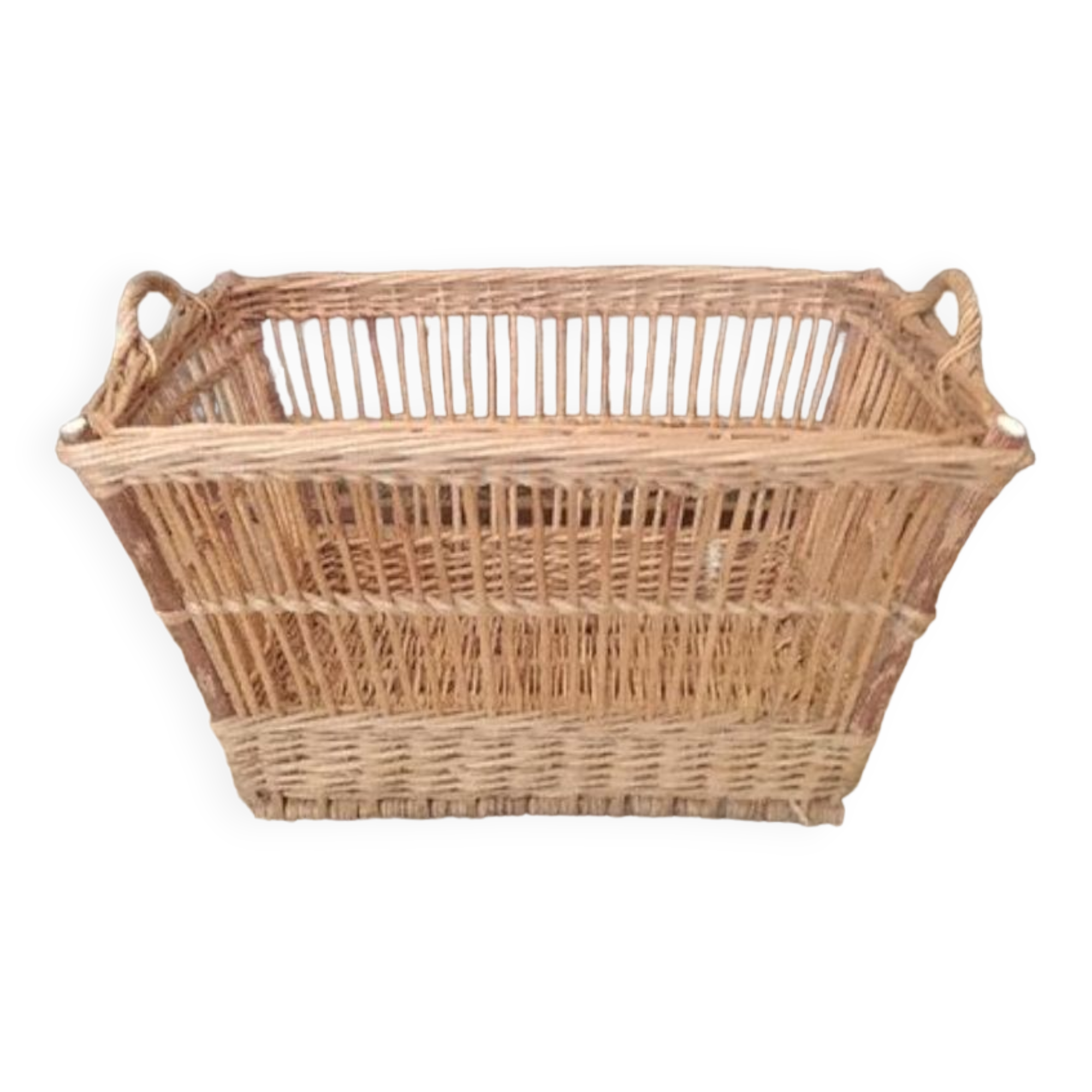Large vintage wicker basket