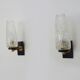Pair of vintage Maison Arlus 1950s brass wall sconces
