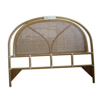 Rattan headboard and natural canning