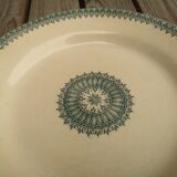 Plate old Terre de Fer Creil and Montereau Collection English