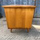 Bureau vintage à pieds compas en chêne