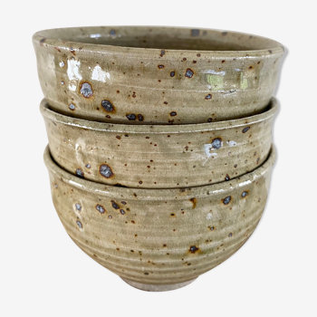 Trio of Corsican sandstone bowls