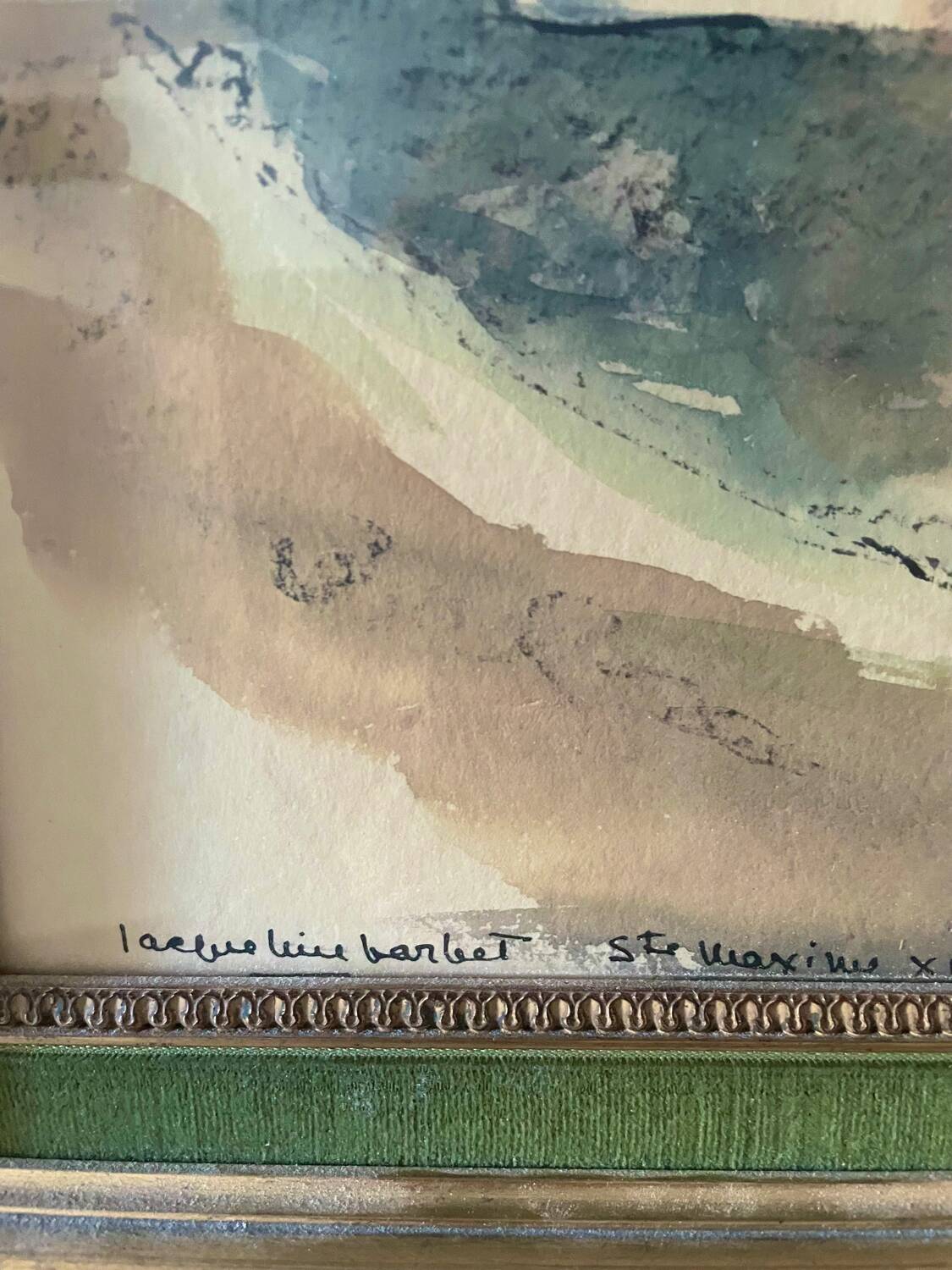 watercolour from the 1930s by Jacqueline Barbet