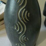 Ceramic vase GERUNDA SPAIN vintage brutalist