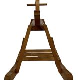 Vintage rocking horse 60s pinewood design minimalist design