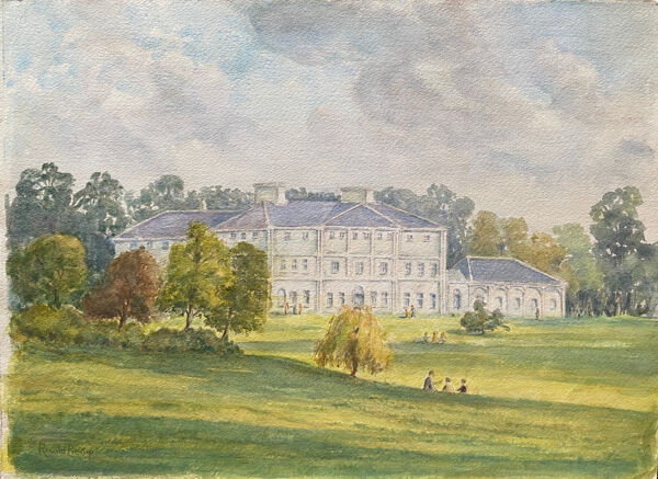 Tableau Aquarelle Parc du chateau (anglais ?) par Ronald Pickop
