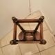 Antique rustic wooden stool