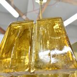 Mid-century design brass and resin pendant, 1960s / Hungary