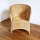 Fauteuil en rotin vintage