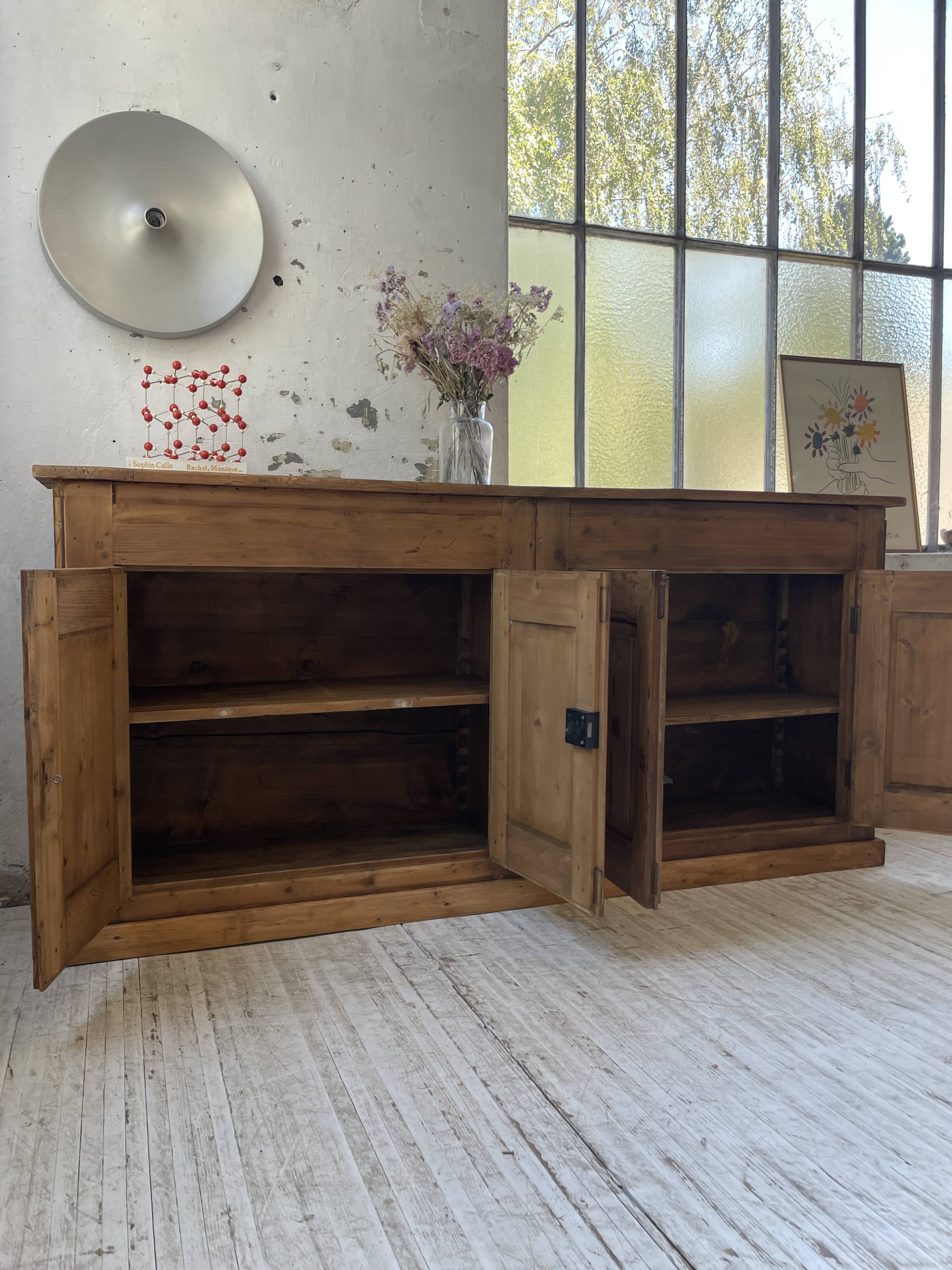 2m pine craft furniture sideboard
