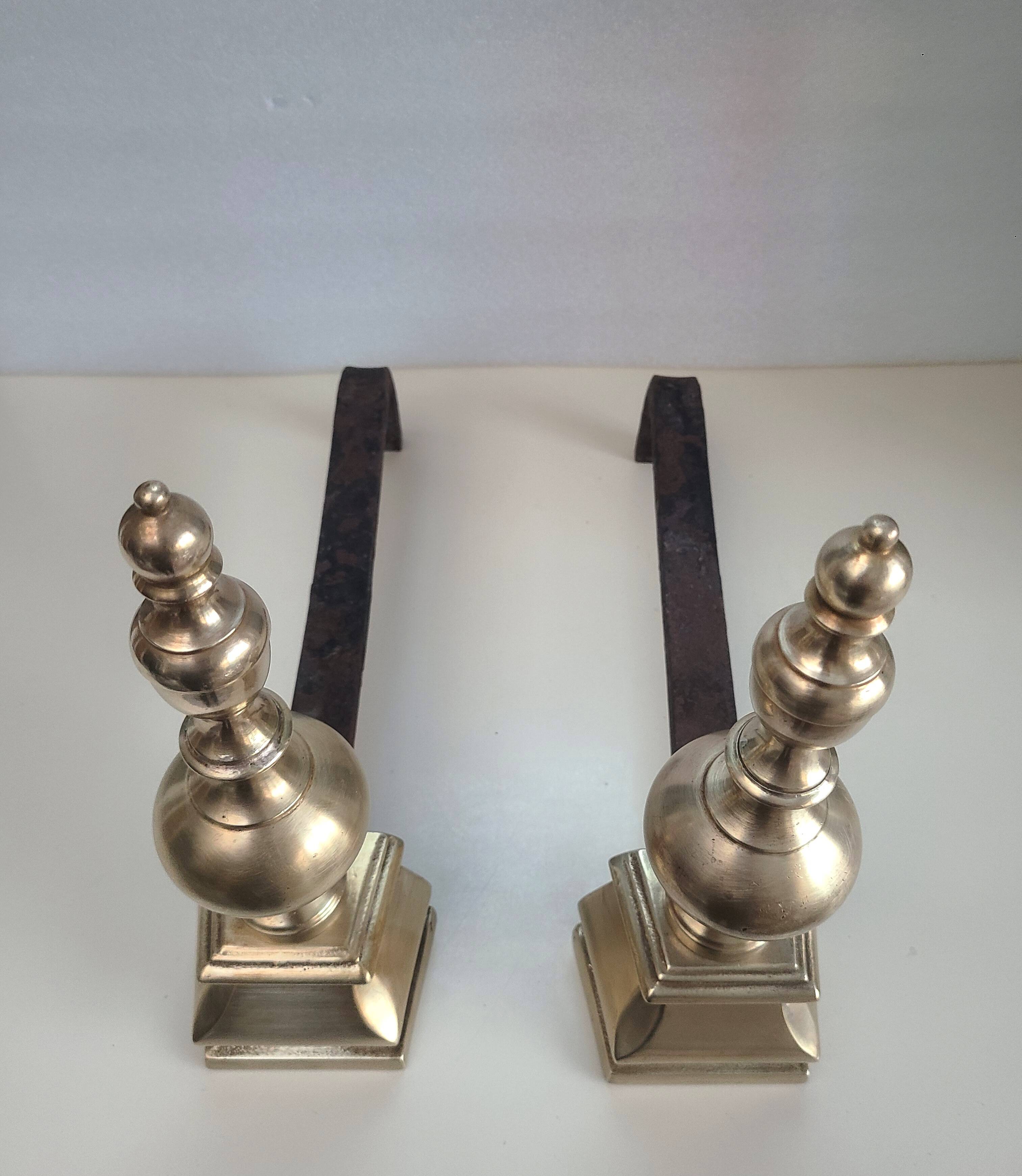 Louis Philippe andirons